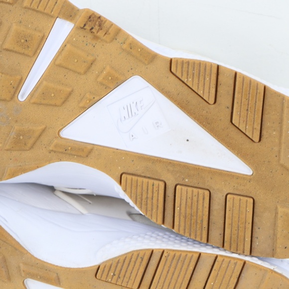 Nike Air Huarache Ostrich Triple White Sneakers main image 8